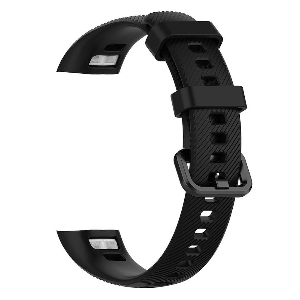 BStrap Silicone Line Armband für Honor Band 4, black
