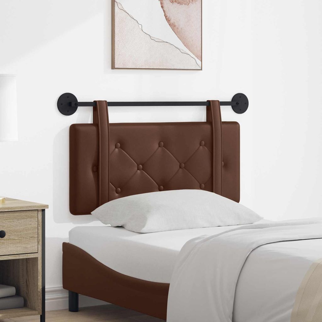 (Robust Möbel)Hängevorderseite Wandmontiert 1 PC eleganten Look - CLORIS - für Schlafzimmer - Braun 90 cm Kunstleder - Kopfteile NeuMöbel31...
