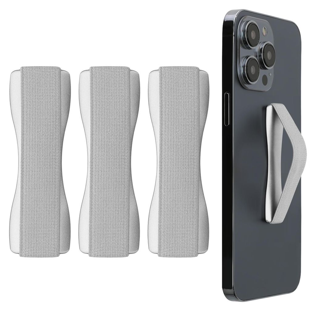 kwmobile Smartphone Fingerhalter 3 Set - Handy Halter Griff Produktbild 