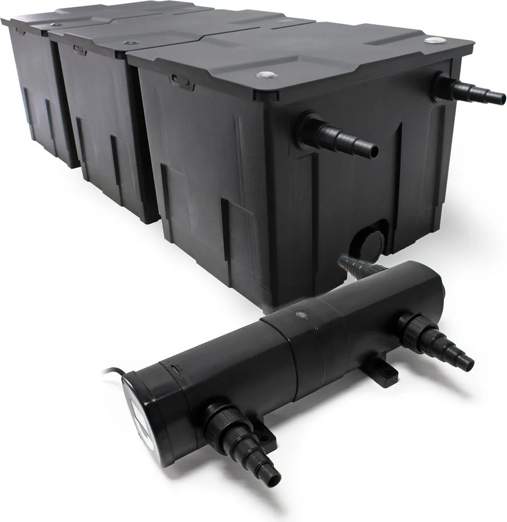 Kit Filtre de Bassin Haute Capacité 90000L et Stérilisateur UVC 18W