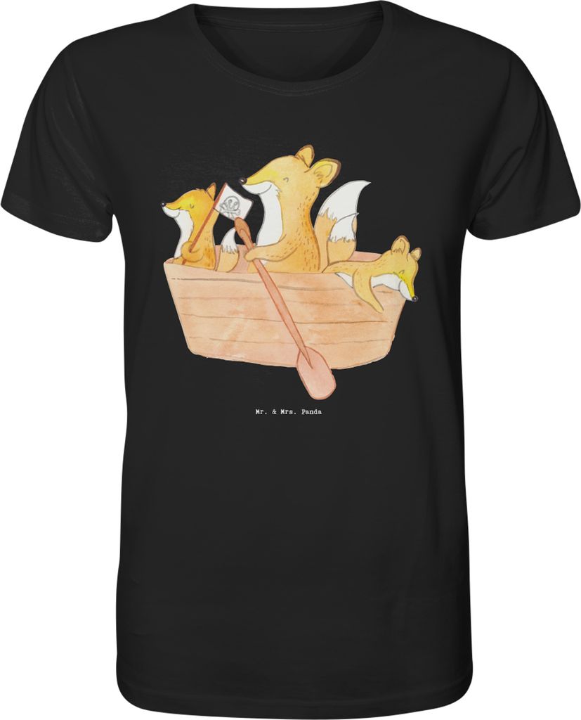 Mr. & Mrs. Panda T-Shirt Fuchs Kanufahren Größe L - Schwarz - Geschenk, Kanu fahren, Oberteil, Paddeltour, Shirt, Tshirt, Kanuverleih, Schule, Fu...