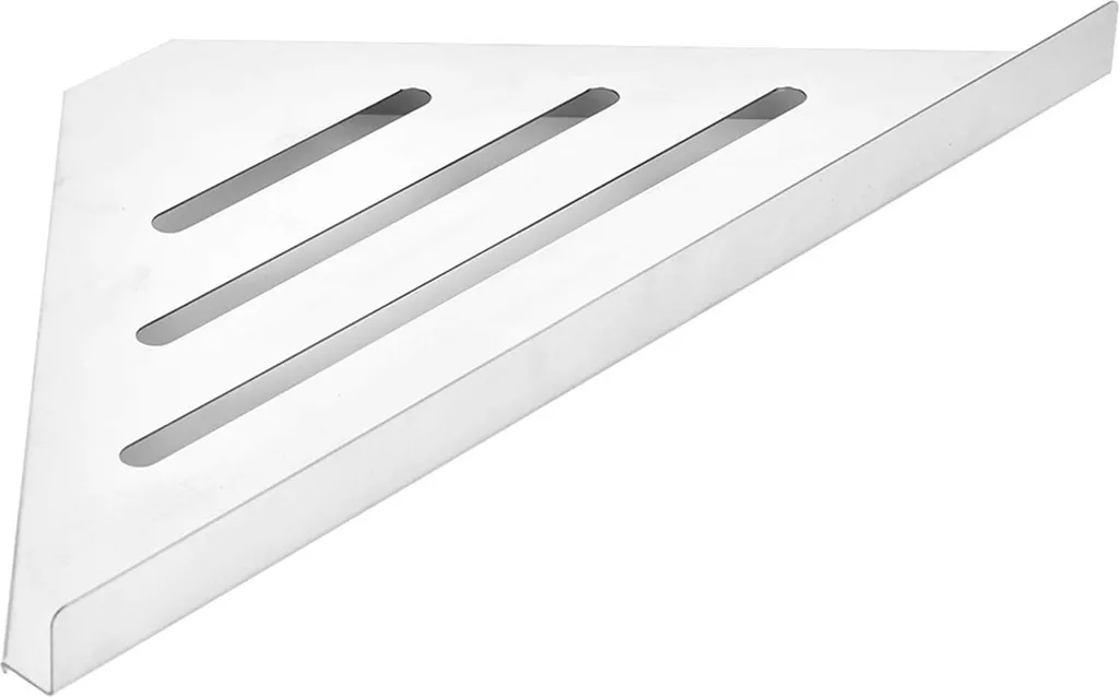 Étagère d'angle de douche en acier inoxydable avec fixation triangle