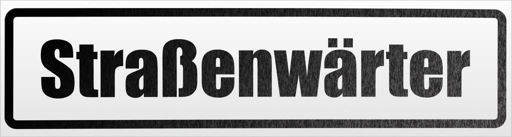 Kiwistar Straßenwärter Magnetschild Schild magnetisch - 60cm Schwarz - reflektierend - Magnetfolie für Auto PKW Kfz