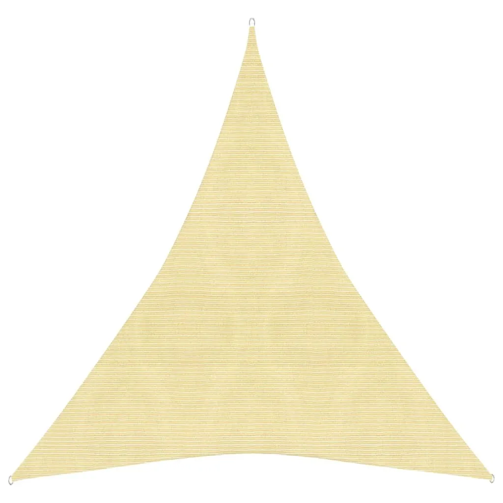 Tenda a Vela Triangolare 5x7x7m HDPE Beige | The Living Store Professionale