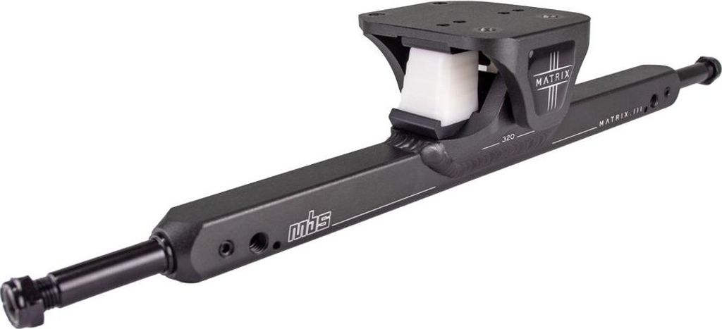 MBS Matrix III CNC Mountainboard Achse 12 × 420 mm Charcoal E Mountainboard Ready