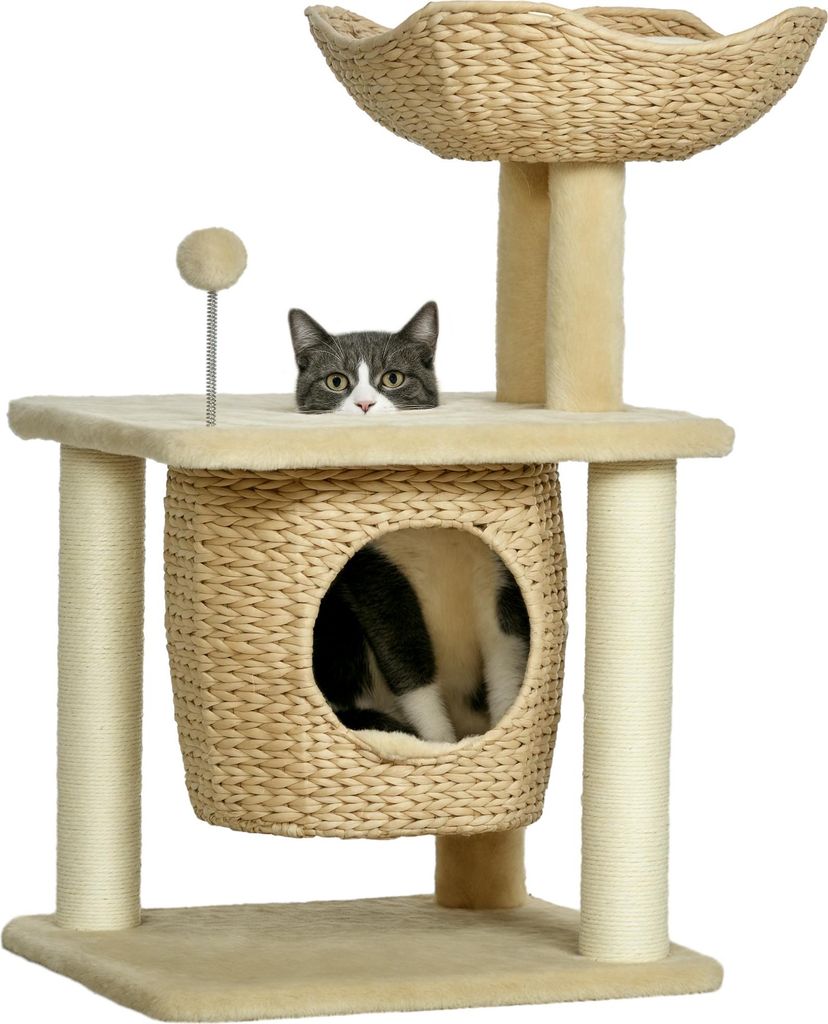 PawHut Arbre à chat griffoir, arbre à grimper pour chat, en Image du produit 