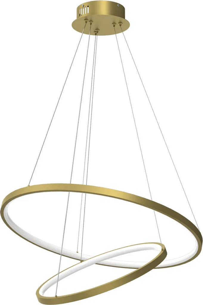 Milagro ROTONDA LED 51W Oro - Lampadario Soffitto Alta Resa 2550Lm