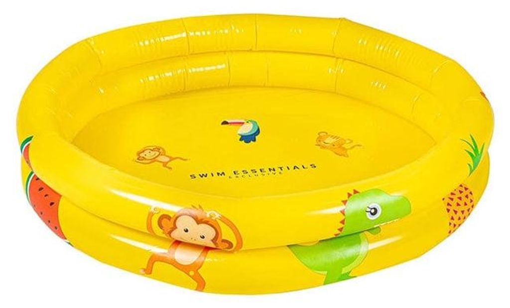 Swim Essentials Baby-Planschbecken – Gelb – Golden Safari – Ø 60 cm