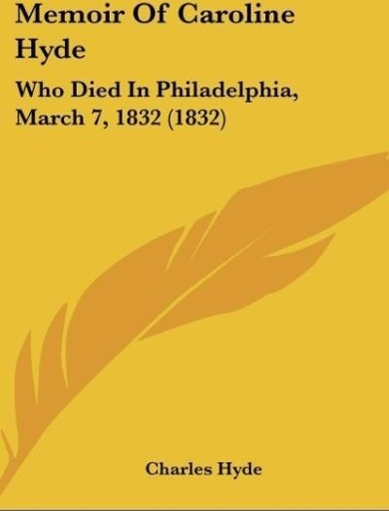 Memoir Of Caroline Hyde