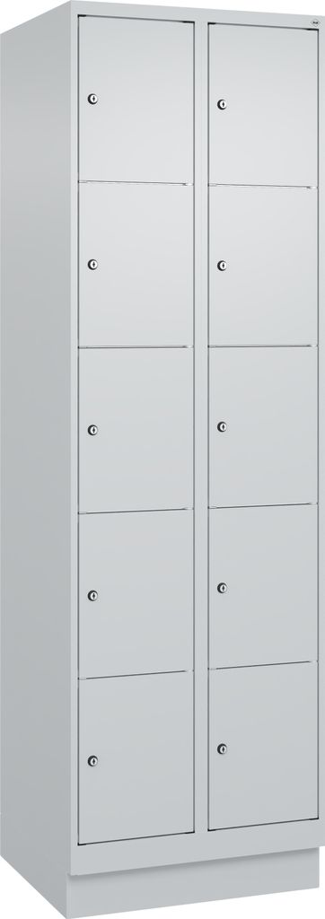 CP Schließfachschrank Classic PLUS lichtgrau 080020-205 S10009, 10 Schließfächer 60,0 x 50,0 x 195,0 cm