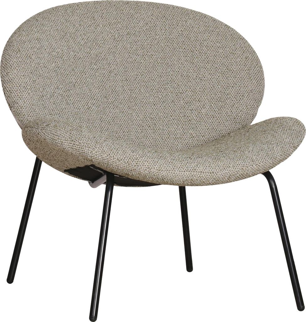 Sessel mit grün meliertem Stoffbezug SACHA