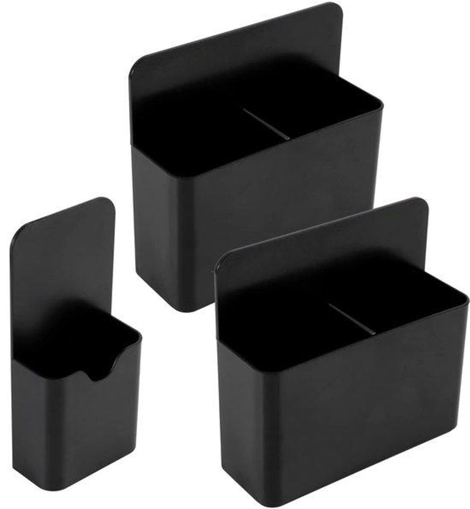 3er Set magnetische Whiteboardpennenhalter, Magnethalter für Markern mit Verteiler, Magnetpennenhalter für Kühlschrank, Schreibtischschublade (s...