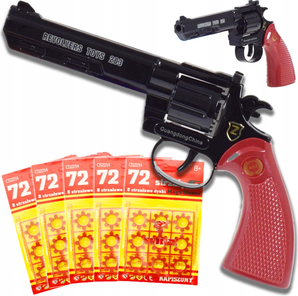 Spielzeugpistole - Metallischer Kinderrevolver mit Produktbild 