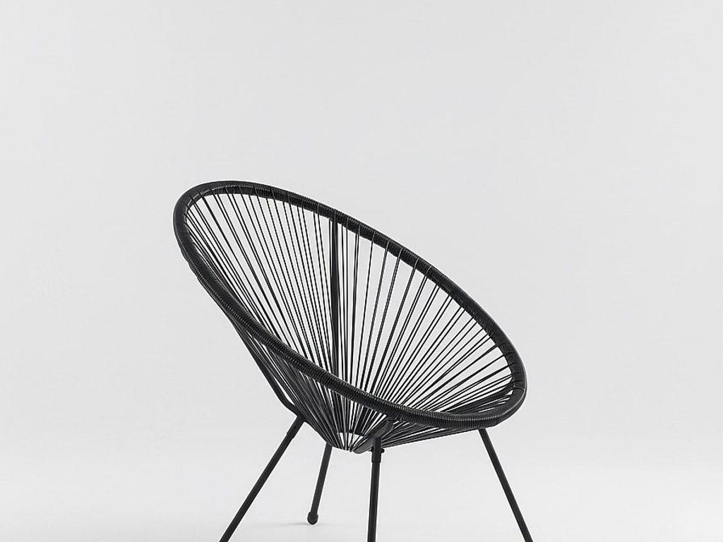 Gartensessel 2er-Set - Polyrattan - Schwarz - ALIOS III von Produktbild 