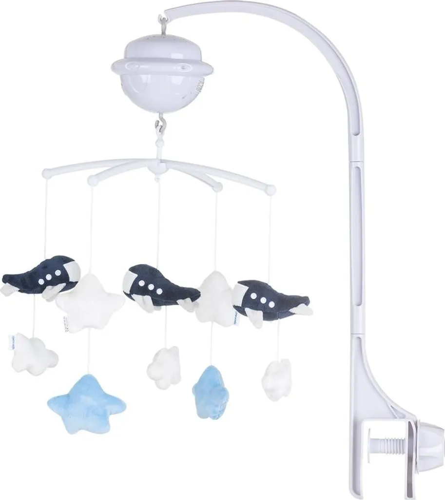 Aider bébé à dormir : Mobile musical Bluetooth avec Projecteur Bleu - 2