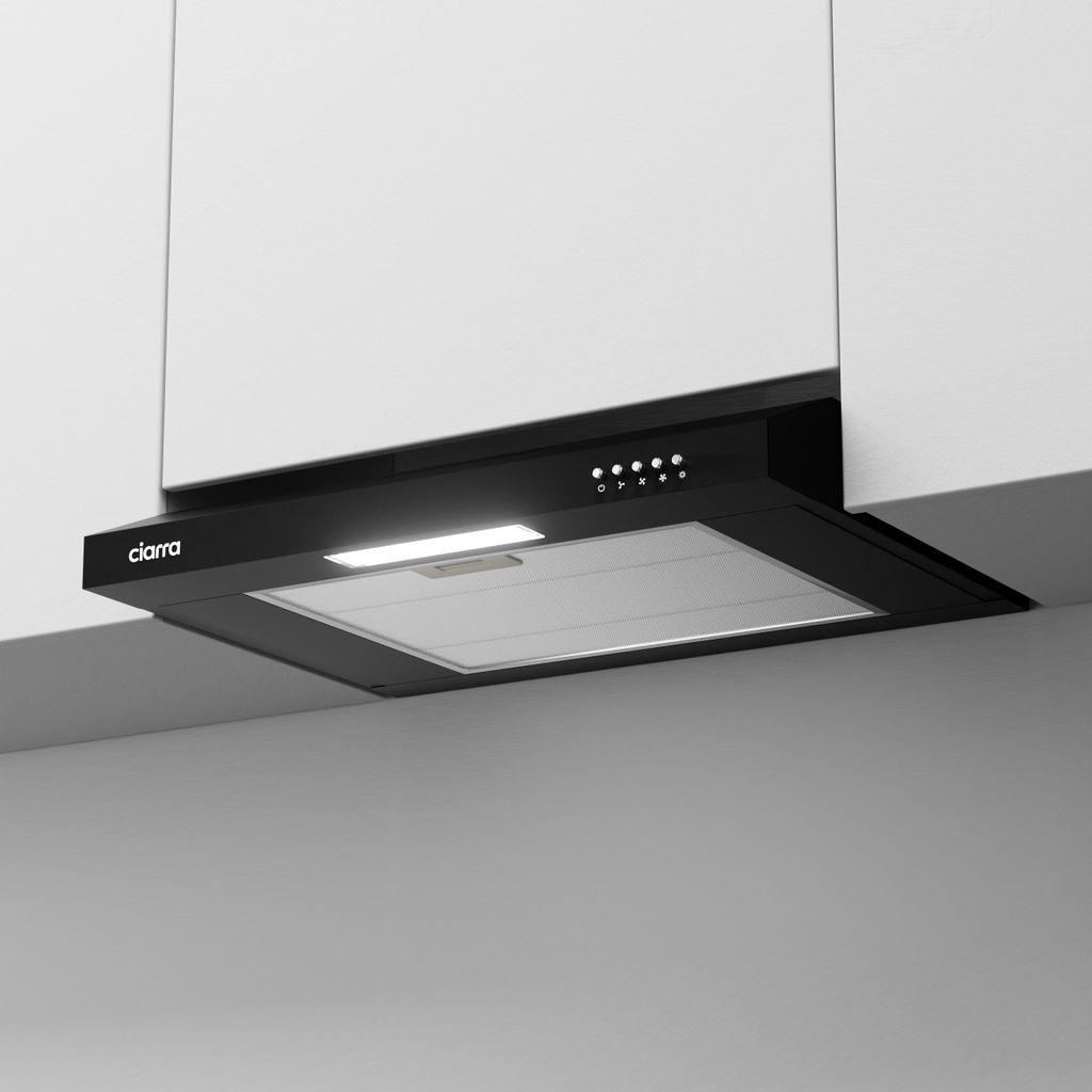 CIARRA Unterbauhaube 60 cm Dunstabzugshaube Abluft & Produktbild 