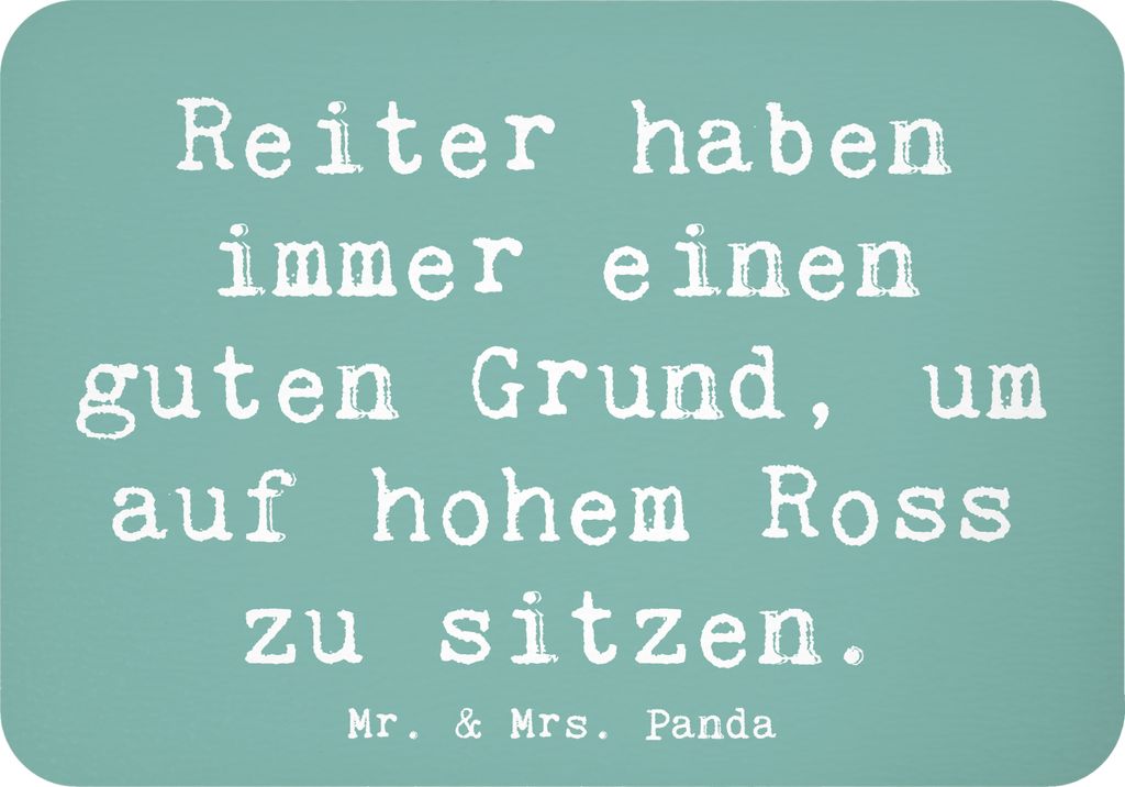 Mr. & Mrs. Panda magnet Spruch Reitsport Stolz - Meeresbrise - Geschenk, Reitkunst, Sportler, haftmagnet, Reiter, humor, Eigenheiten, Notizhalter, ...