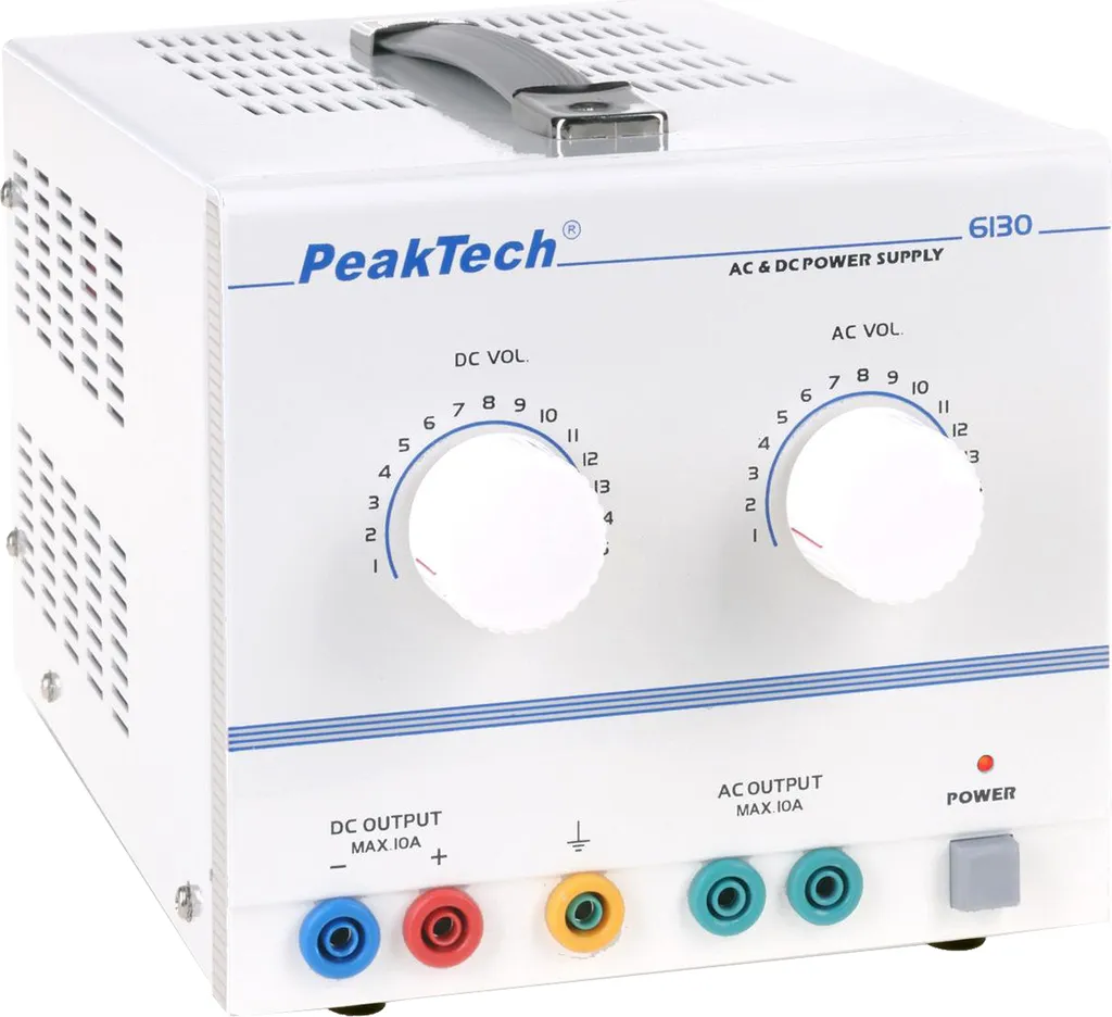 PeakTech P 6130 Alimentation de Laboratoire AC/DC 1-15V 10A Fiable