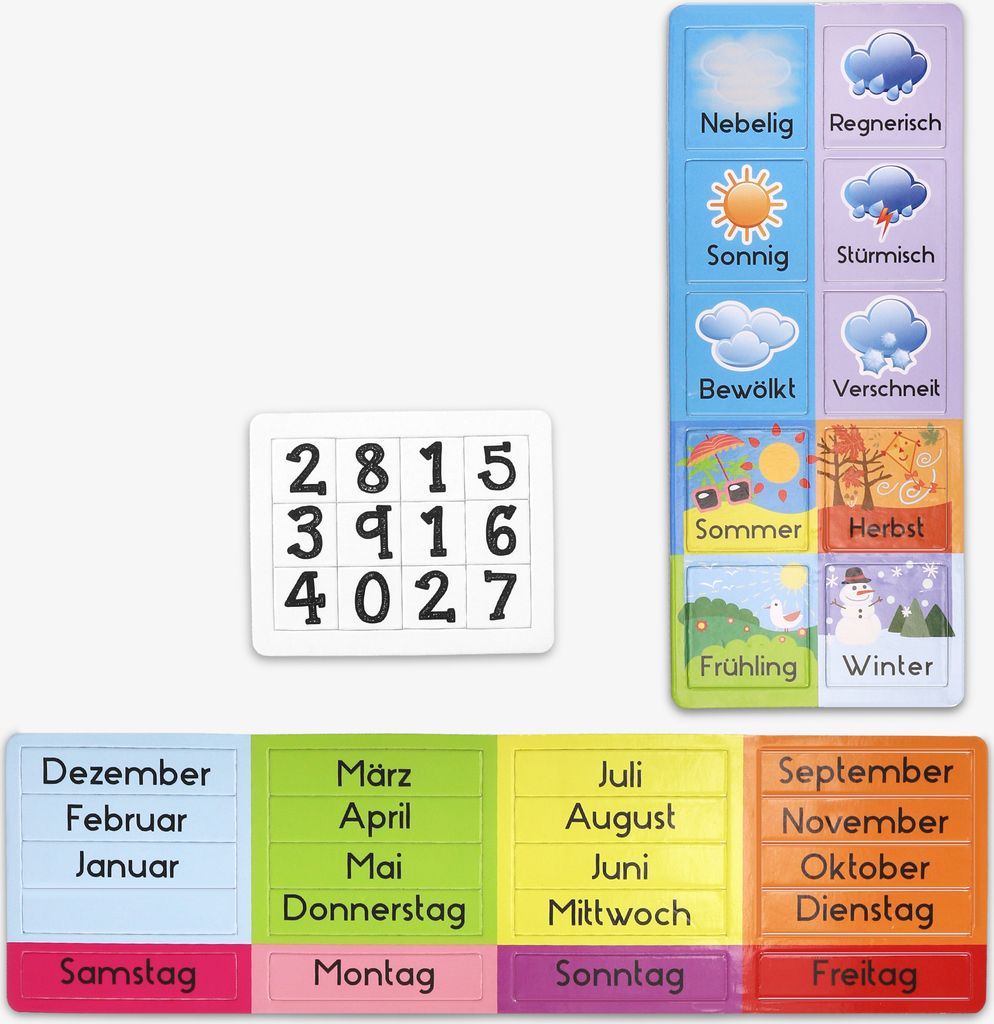 Navaris Kalender Tafel für Kinder - Lerntafel Jahreszeiten Produktbild 5