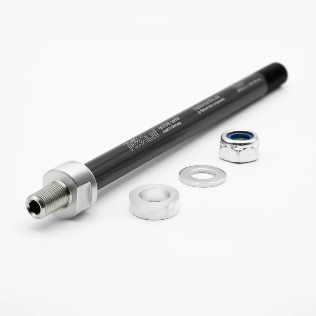 Solution fixation remorque vélo : Axe TA011 compatible M12x1,75 198mm
