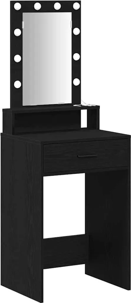 Analisi SYFAX™: Tavolo da Trucco Nero 50x41x140 Legno Multistrato