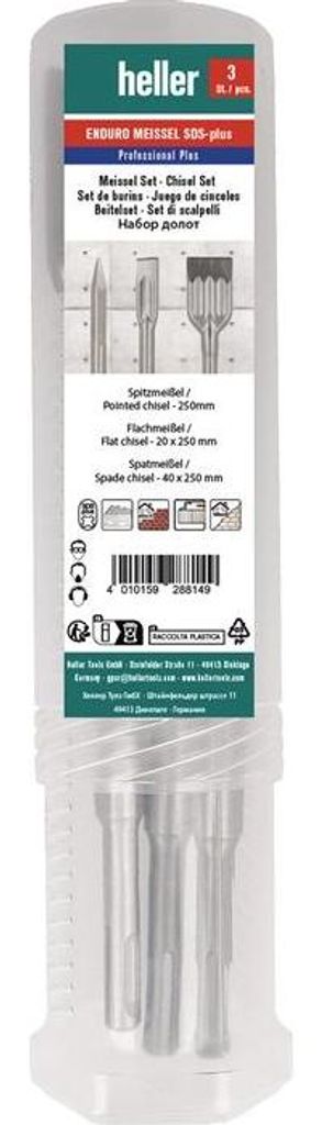 Bohrhammermeiel-Satz 1218 Enduro SDS-plus 3 Spitz-, Flach-, Produktbild 