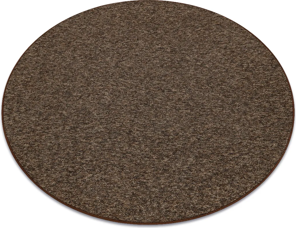 Grand tapis rond marron pour salon 170 cm SUPERSTAR 888 ambiance cosy