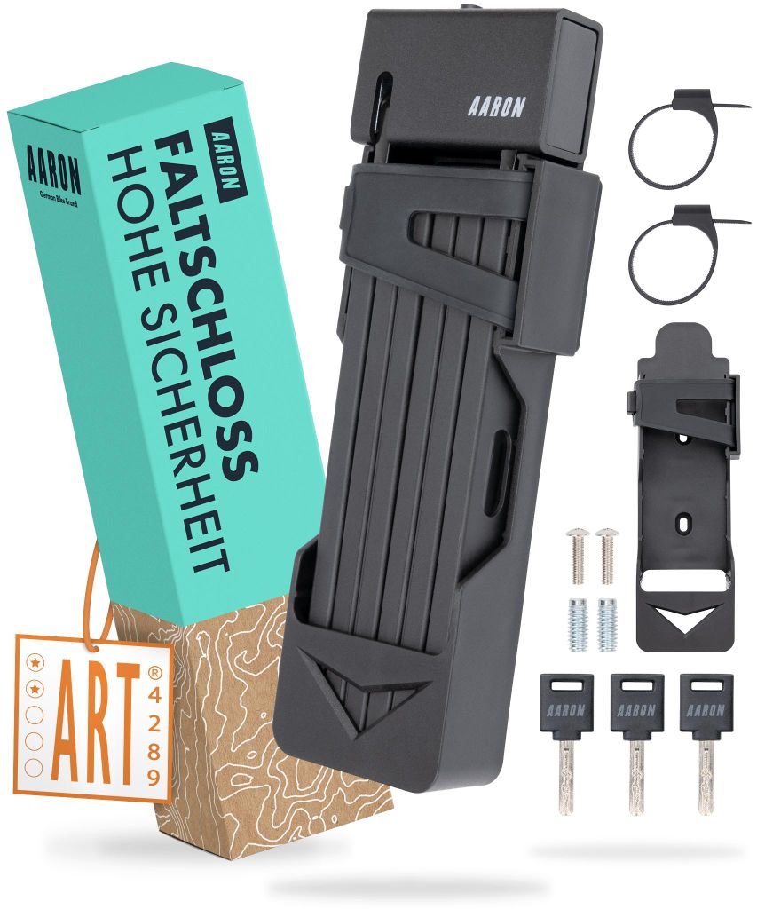 AARON Shield Faltschloss 95 cm - Fahrradschloss Produktbild 