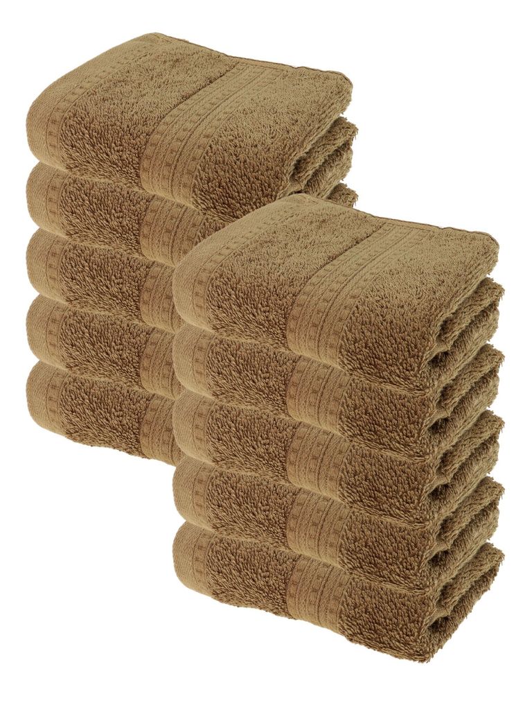 Julie Julsen BIO Gästetuch-Set 10 Stk. 30x50 Walnuss