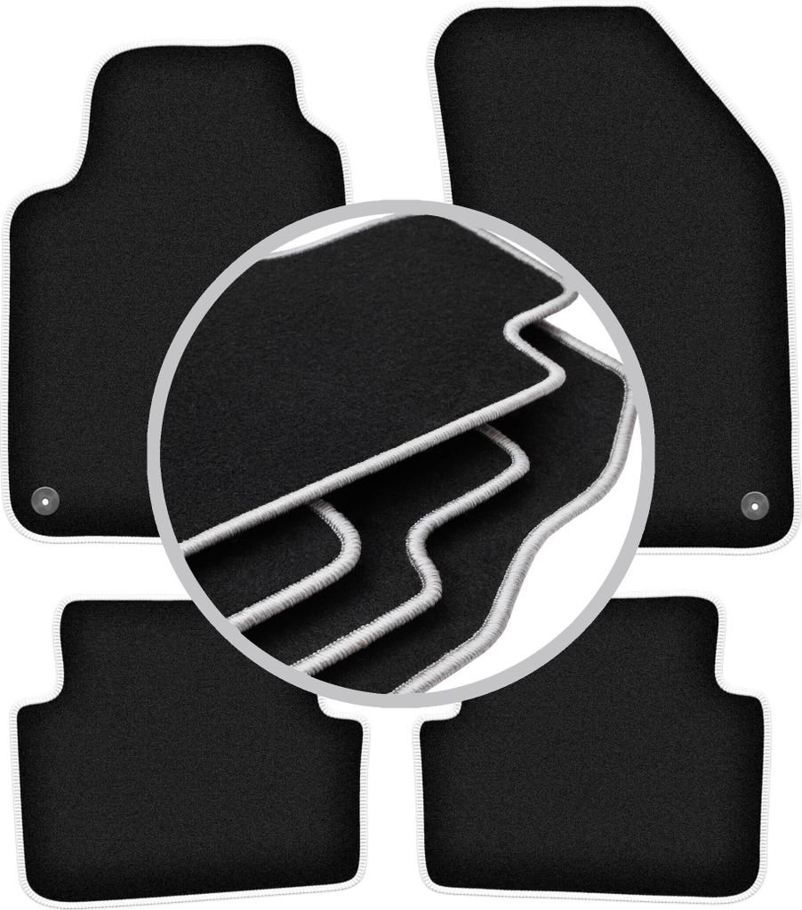 CARLUX-SILVER Autofußmatten für: Renault Laguna II Kombi, Liftback (2001-2007)