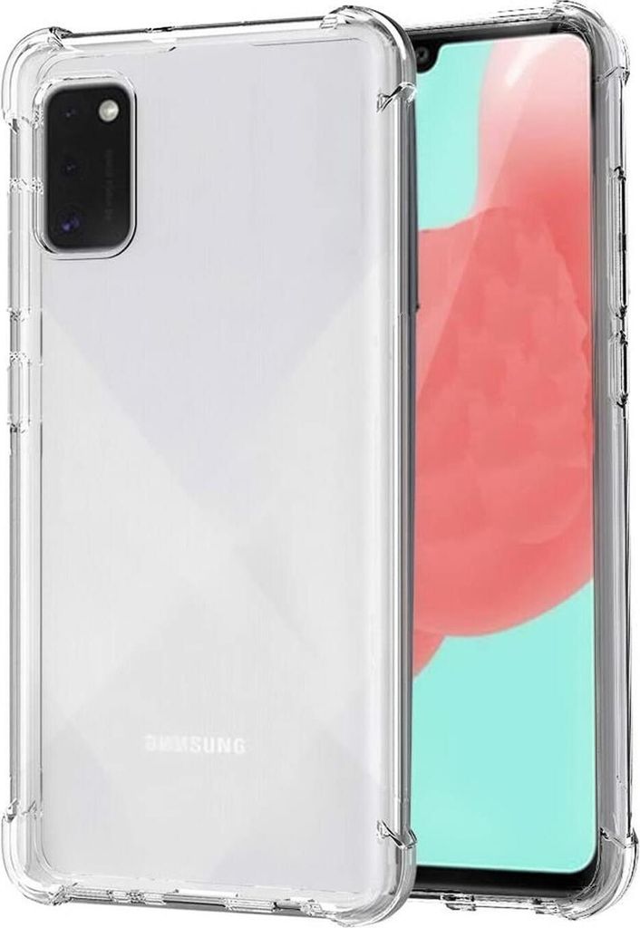 Conie Rugged Silikon Schutzhülle für Samsung Galaxy A41 Tasche Case Cover Bumper TPU Hülle in Transparent