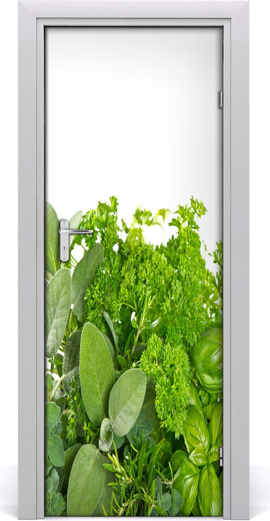 Tulup Türaufkleber 75x205 cm Dekorative Aufkleber Selbstklebend Wasserdichte Tapete Abnehmbar Schlafzimmer Wohnzimmer Wohnkultur - Kraut