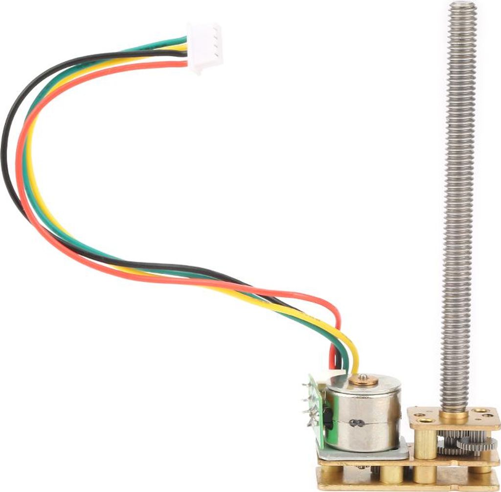 GM1024BY10 M455 2-Phasen-4-Draht-Schrittmotor mit Vollmetallgetriebe, DC 5V (15 U/min)