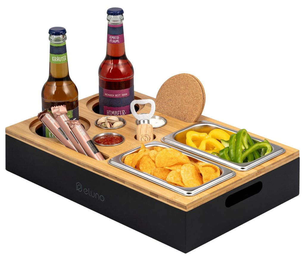 Plateau de service eluno Couchbar, plateau de canapé en Image du produit 
