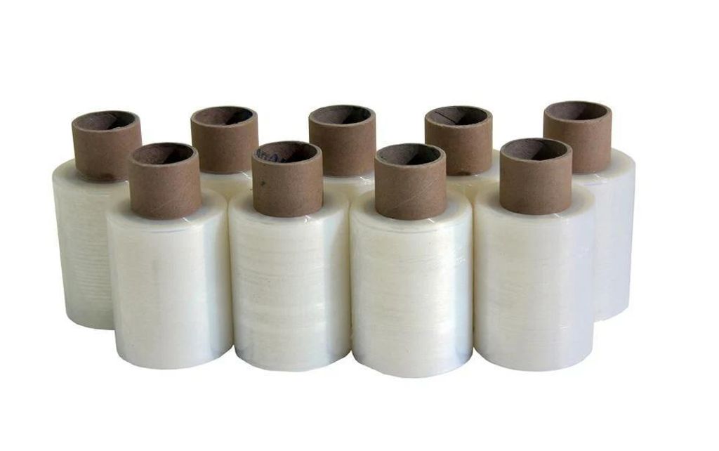 5 Rollen Stretchfolie mini 100mm 150 Meter transparent 20my