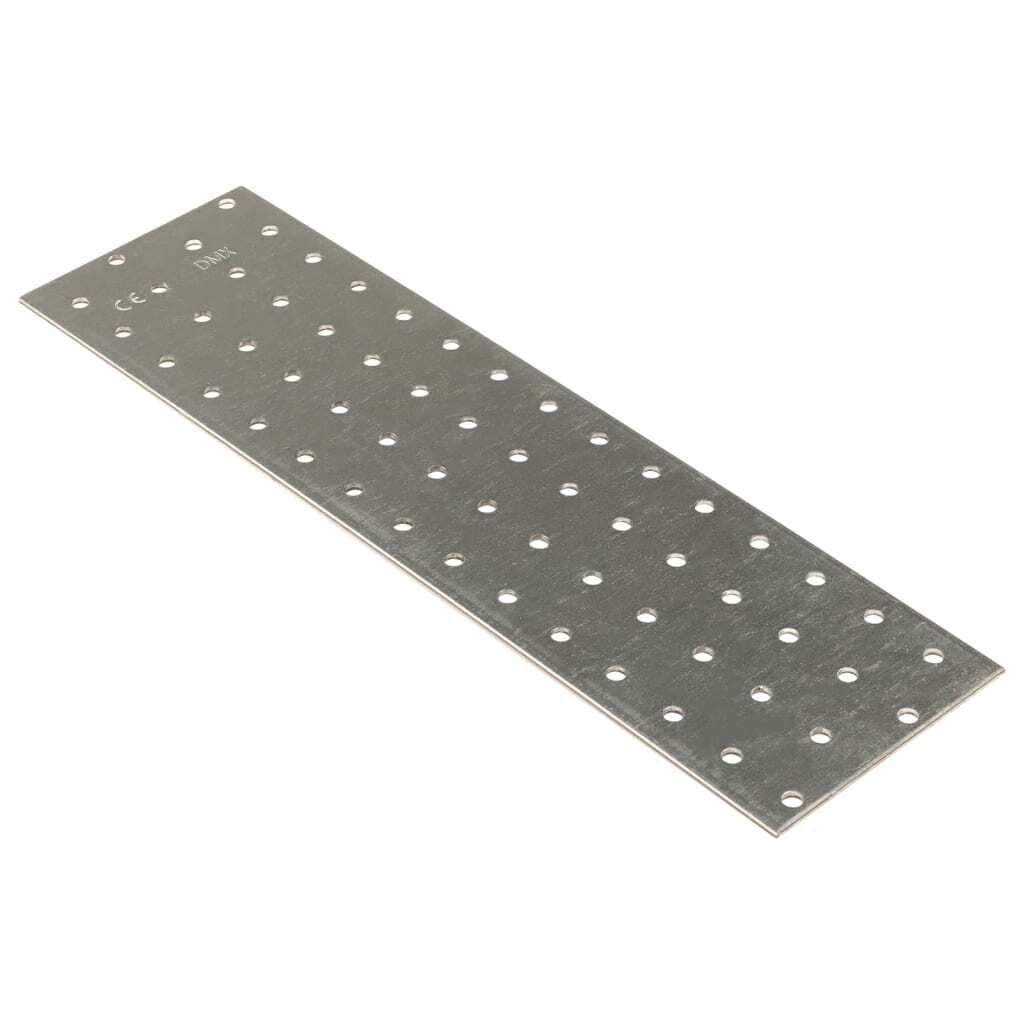 vidaXL Plaques perforées 20 pcs. 2 mm 300x80 mm Acier Image du produit 