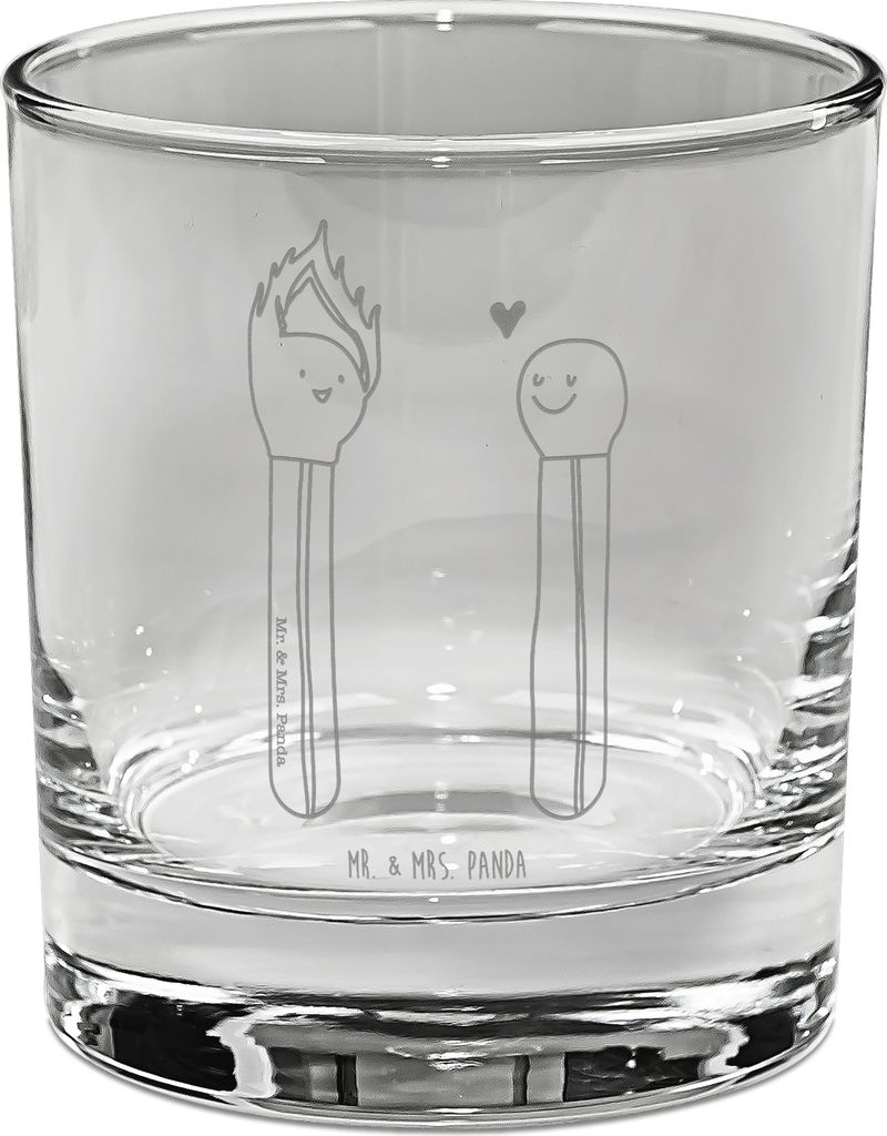 Mr. & Mrs. Panda Glas Streichhölzer - Transparent - Geschenk, Cocktailglas, graviertes, Ehefrau, Gin, Liebesgeschenk, Ginglas, Liebesbeweis, Tumbler