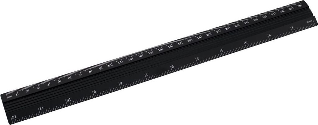 D.RECT Linijka aluminiowa 30 cm - czarna, precyzyjna do Produktbild 