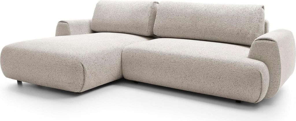 FURNLUX Ecksofa Tasche Grau Braun Und Schwarz 270cm / Hauptfarbe: Grau / Abmessungen: 270 x 81 x 167 cm