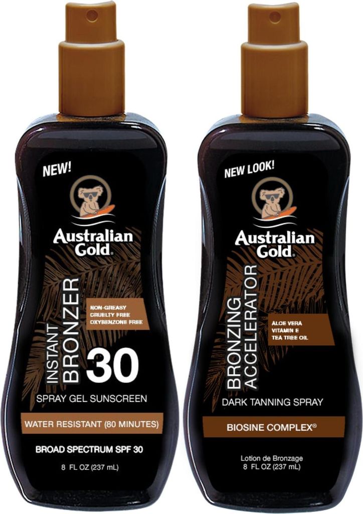 Australian Gold Spray Bronzer SPF30 zonnebrandspraygel + Productafbeelding 