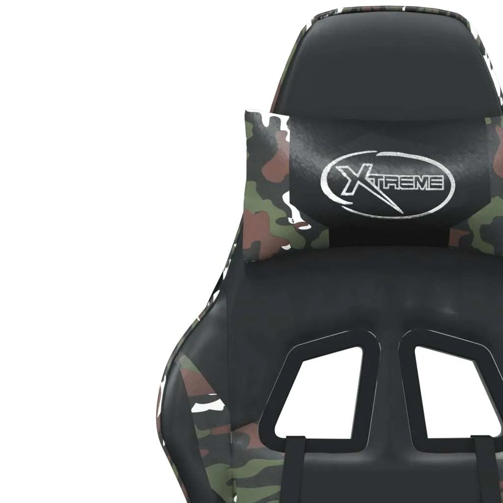 Sedia Ergonomica vidaXL Massaggiante | Ufficio e Gaming Mimetica - 8