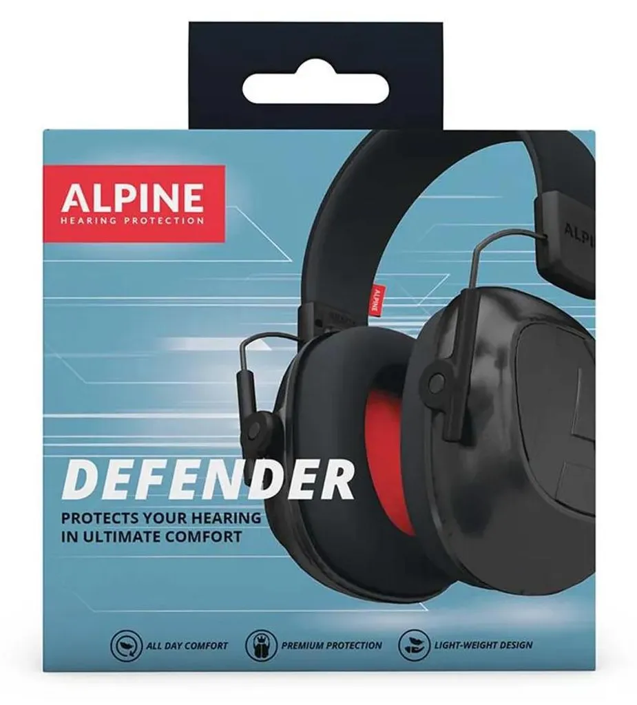 Alpine Defender Black Protections auditives haute performance noires - 7