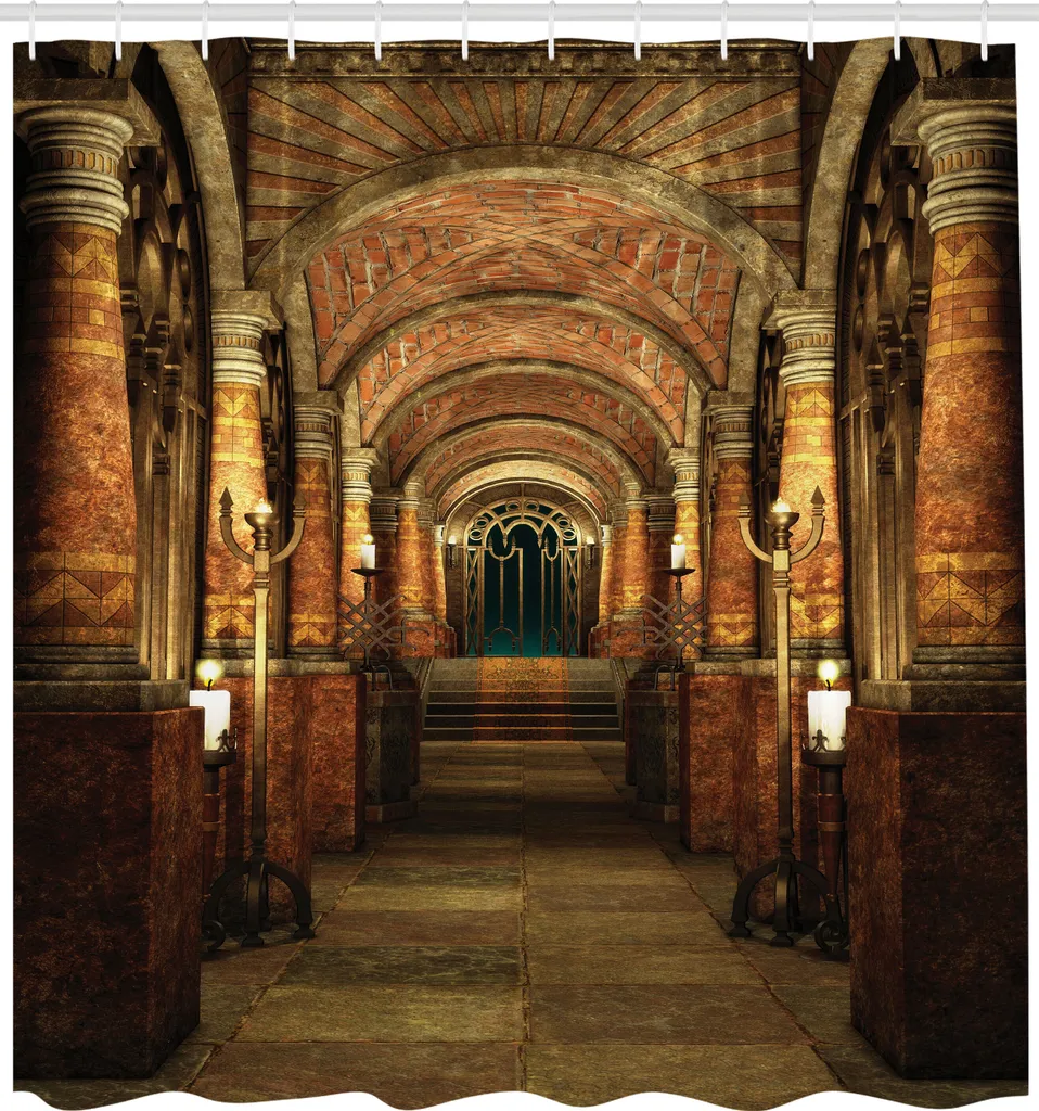 Trasforma il Bagno con lo Stile Gotico ABAKUHAUS - Tenda 175x240cm