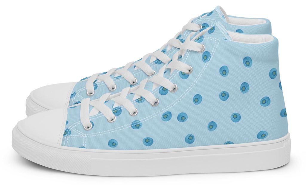 Mr. & Mrs. Panda Damenschuhe Blaue Blaubeeren Größe 40 - Blau - Geschenk, Turnschuhe Damen, Muster, Sportschuhe, Heidelbeeren, Freizeitschuhe, Sn...