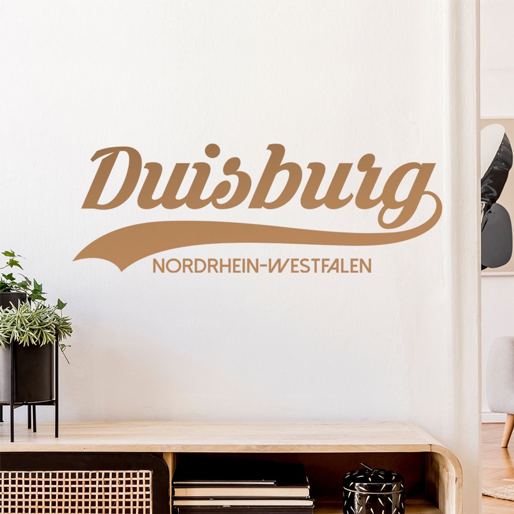 Duisburg Nordrhein-Westfalen Wandtattoo Wandaufkleber Wall Sticker - Dekoration, Küche, Wohnzimmer, Schlafzimmer, Badezimmer