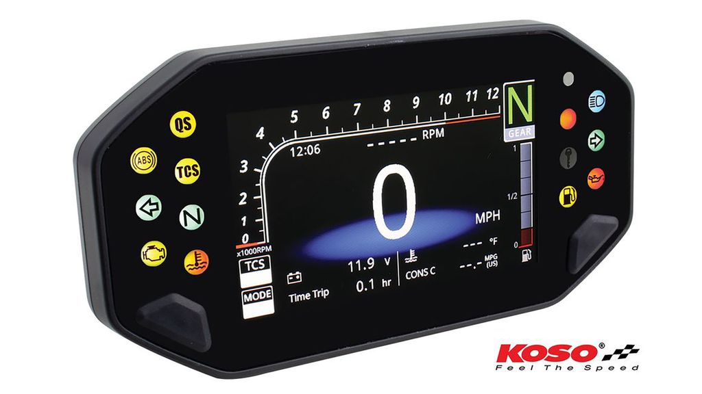 KOSO cockpit digitale multifunzione RX-4 per MT-07/09, XSR Immagine del prodotto 