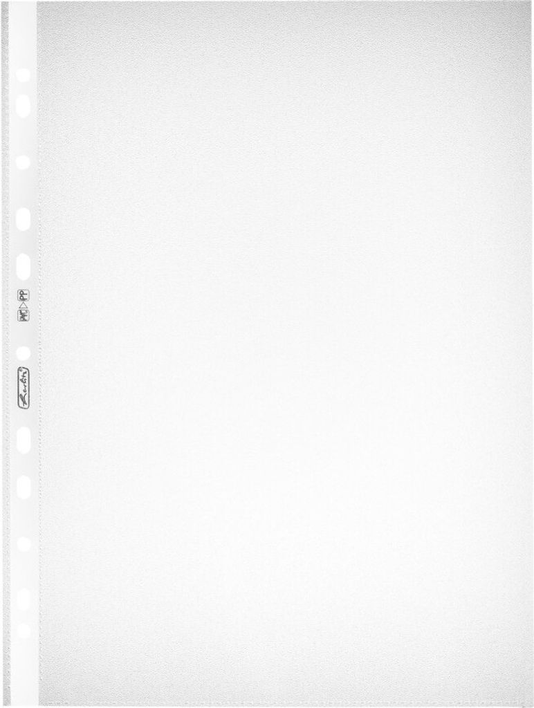 100 Herlitz Prospekthüllen "Eco." / DIN A4 / genarbt