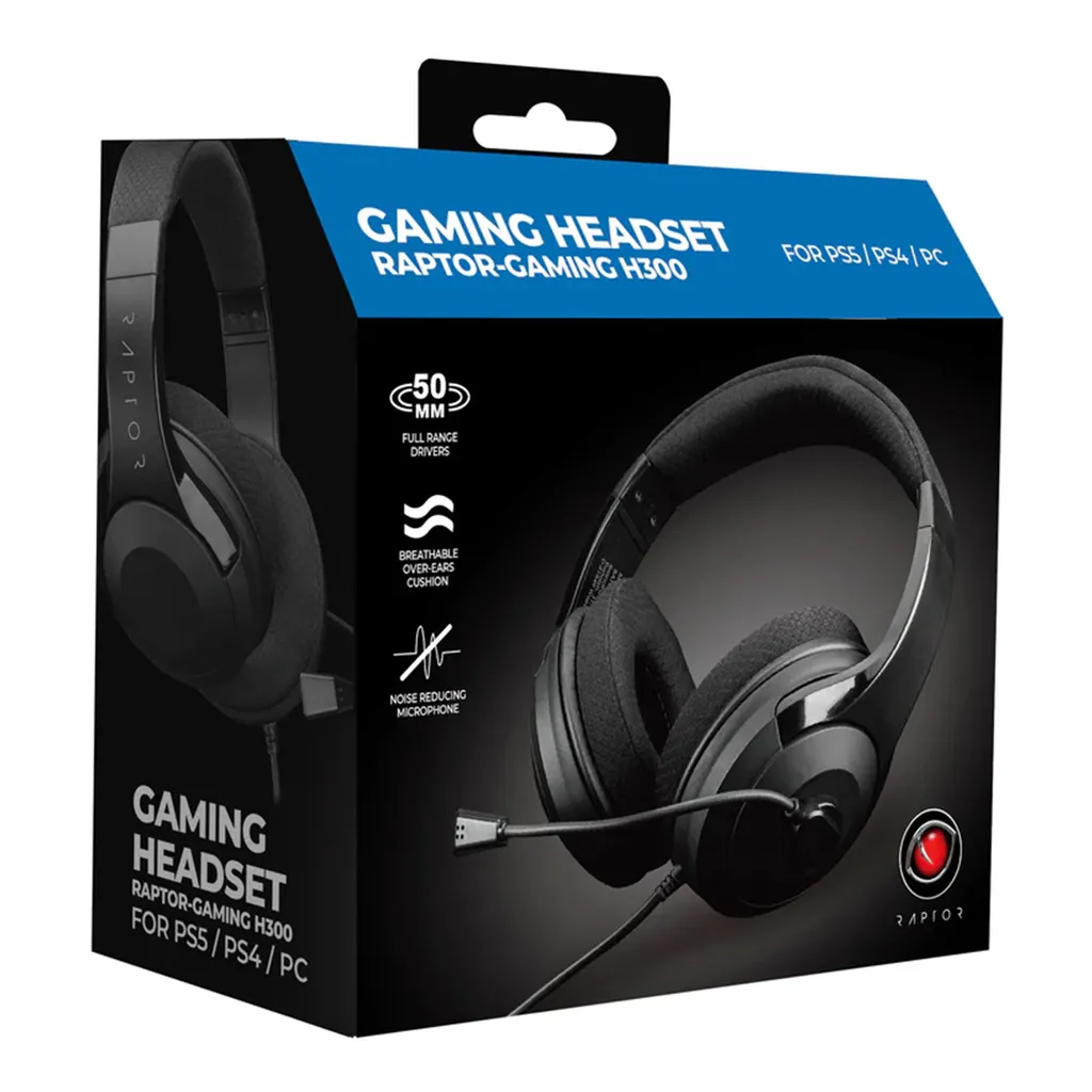 Communication Claire : Casque PS5 Raptor H300-B Micro anti-bruit Jack 3.5