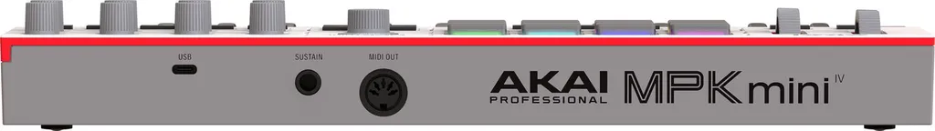 Contrôleur MIDI AKAI MPK Mini MK4 Blanc - Pads MPC et Joystick Modulable
