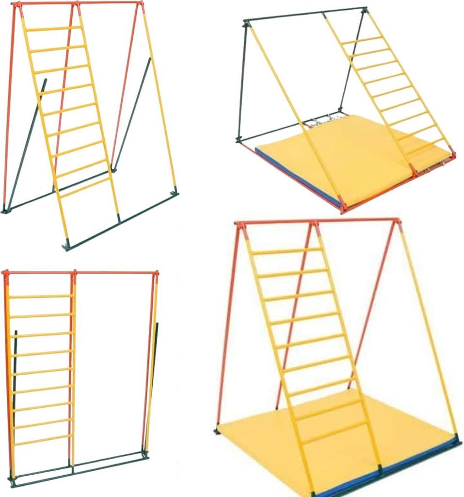 Spielplatz indoor aus Metall, Klettergerüst für Kinder, Sprossenwand, Kletterwand, Klettergerüst Kinderzimmer